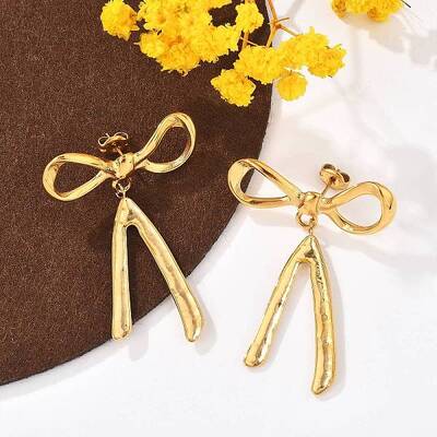 304 Stainless Steel Dangle Stud Earrings
