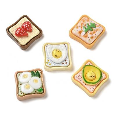 Toast Bread Theme Resin Decoden Cabochons