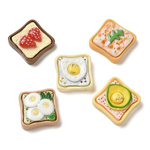 Toast Bread Theme Resin Decoden Cabochons