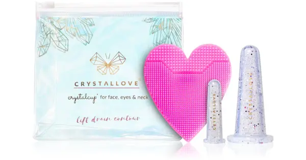 Crystallove Crystalcup facial set massage tools for face and eye contour
