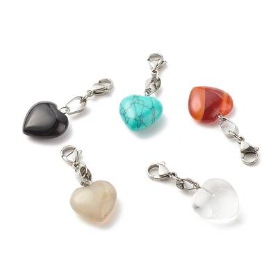 Heart Natural & Synthetic Gemstone Pendant