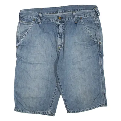 CARHARTT Mens Denim Shorts Blue M W34