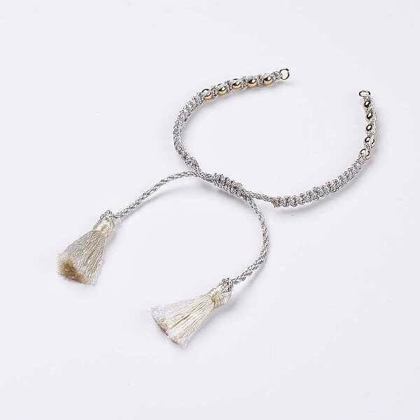 Polyester DIY Braided Bracelet Making