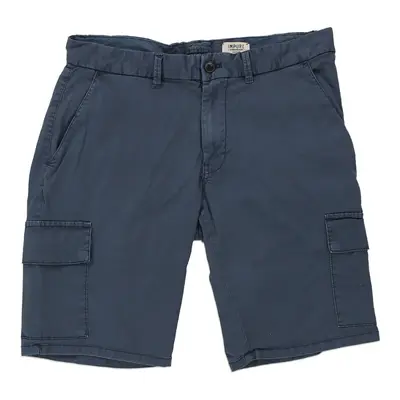 Impure Cargo Shorts - 34W 11L Blue Cotton Blend