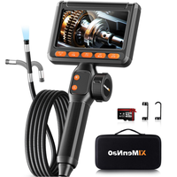 Two-Way HD Articulated Industrial Endoscope,IP67 Waterproof Borescope,0.33in Articulated Industrial Inspection Camera with LE...