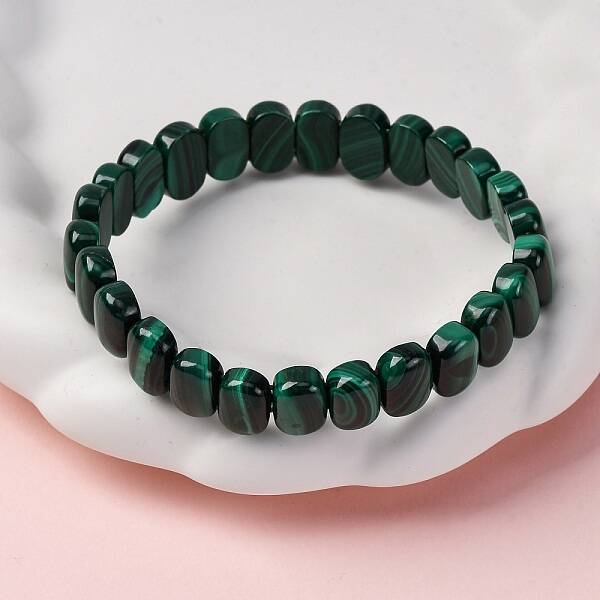 Natural Malachite Stretch Bracelets