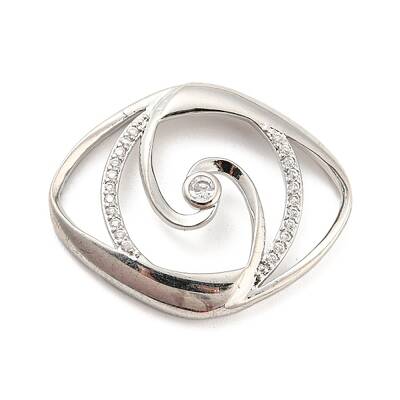 Brass Pave Clear Cubic Zirconia Cabochons