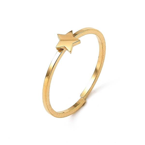 304 Stainless Steel Adjustable Open Cuff Rings