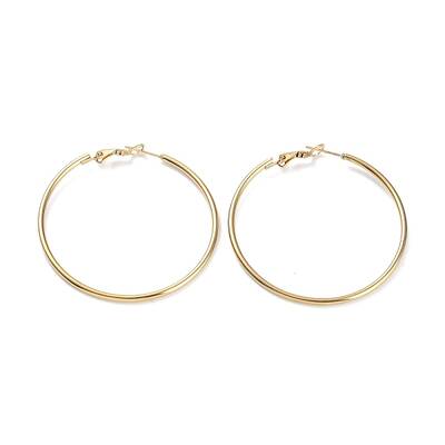 Ring 304 Stainless Steel Hoop Earrings for Women Men