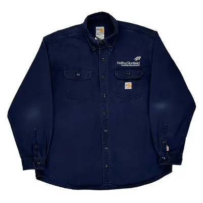 Halifax Stanfield Carhartt Shirt - XL Navy Cotton Blend