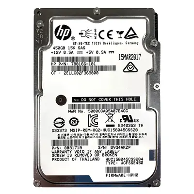 HUC156045CSS204 HGST 450GB 12Gb/s SAS 15000 2.5-inch 128MB Hard Drive