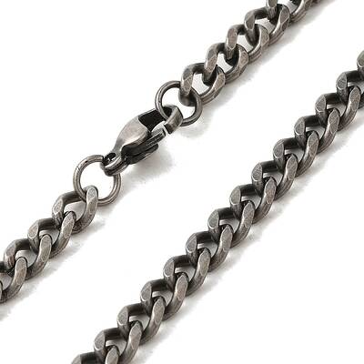 Retro 304 Stainless Steel Cuban Link Chain Necklaces