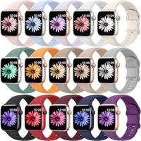 15 Pack Soft Silicone Bands Compatible with Apple Watch Band 40mm 41mm 38mm 45mm 44mm 42mm for Women Men,Waterproof Sport iWa...