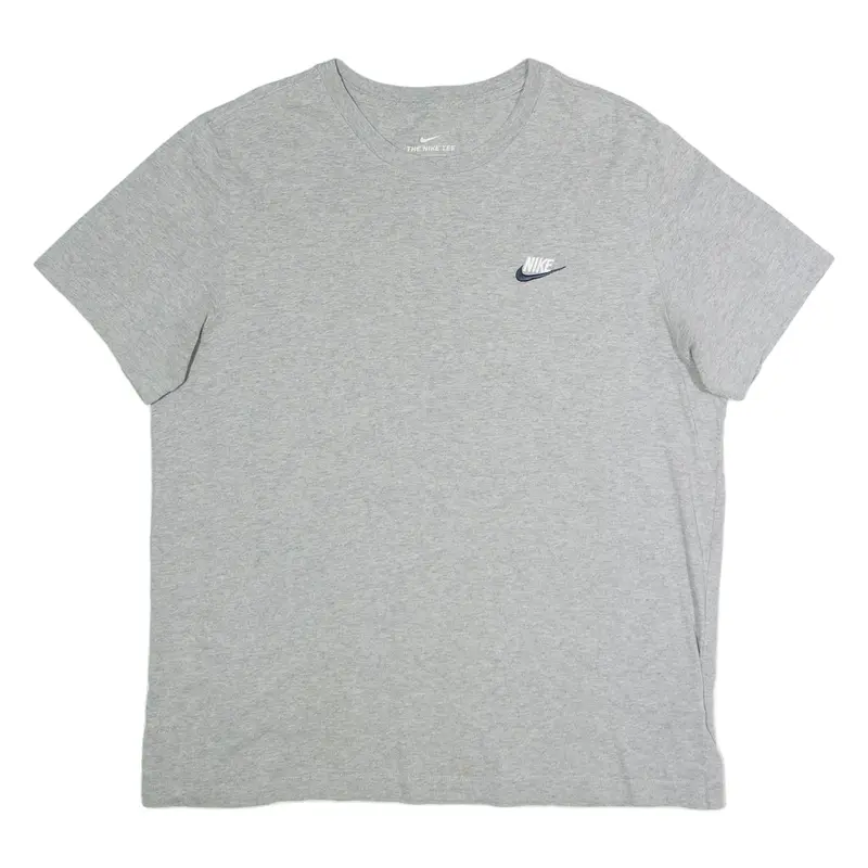NIKE Mens T-Shirt Grey Crew Neck XL