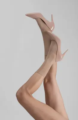 LECHERY® SHEER SOCKS (2 PAIRS) - NATURAL | Size: O/S | Color: NATURAL
