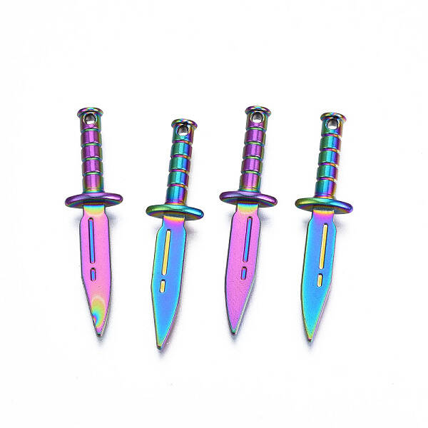 Rainbow Color Alloy Pendants