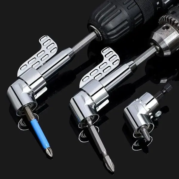 Corner Angled Screwdriver Drill Adapter Screwdriver Batch Wrench Driver Bending Batch Hand Repair Tools Drill Extension Screw...