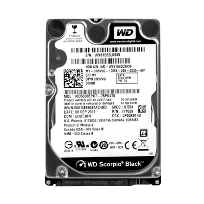0N3VVG Dell 500GB 3Gb/s SATA 7200 2.5-inch 16MB Hard Drive