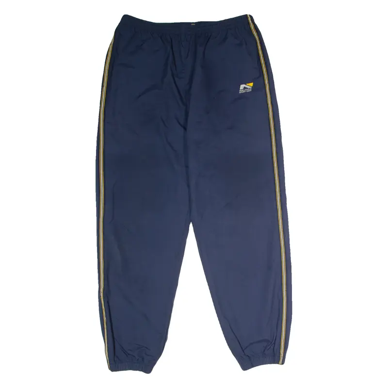 NAUTICA Mens Track Pants Blue Tapered XL W34 L32