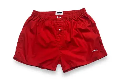 Red Cotton Boxer Shorts | Size: M | Colour: Red