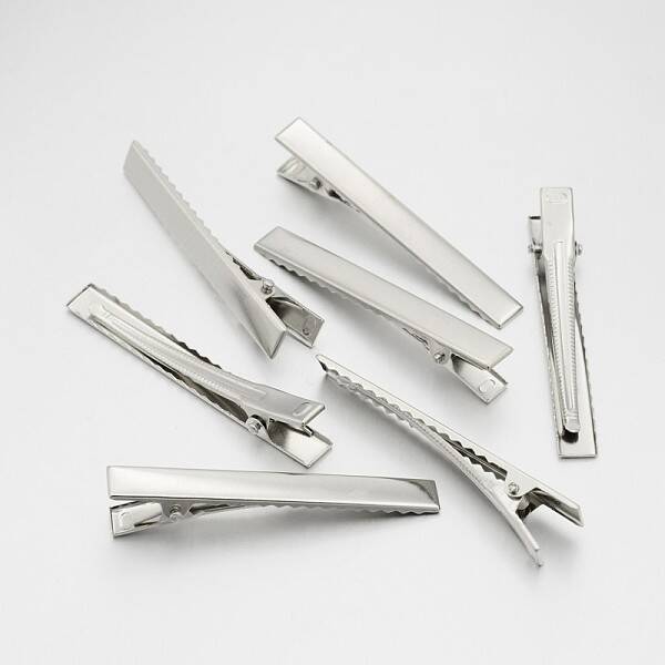 Iron Alligator Hair Clip Findings