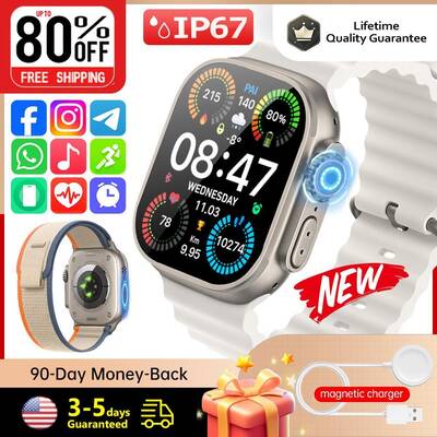 2025 Smartwatch for Fitness & Health, Bluetooth Calling, 120 Sports Modes, Health Monitoring, Waterproof Design for Acti