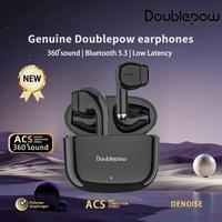 Doublepow LP40 Pro Wireless Earbuds, Bluetooth 5.3 Headphones with Microphone, Dual Stereo Noise Canceling Headphones, Low La...