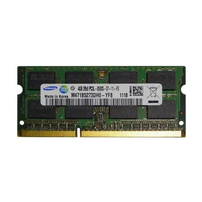 Samsung M471B5273DH0-YF8 | 4GB DDR3-1066MHz PC3-8500 Non-ECC Unbuffered SODIMM CL7 2Rx8 1.35V 204-Pin Memory Module