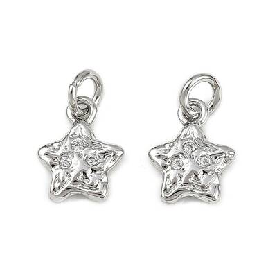 Brass Micro Pave Cubic Zirconia Pendants