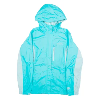 COLUMBIA Mesh Lined Womens Jacket Blue Nylon L