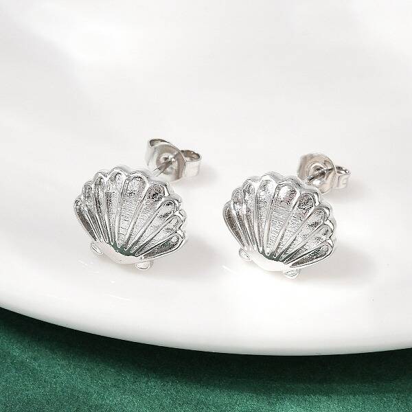Brass Stud Earrings