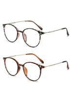 Women's Fashion Leopard Pattern Eyeglasses, Casual Trendy Anti-blue Light Eyeglasses for Everyday Use, Fashion Accessories fo...