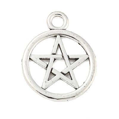 Tibetan Style Alloy Ring with Star Pendants