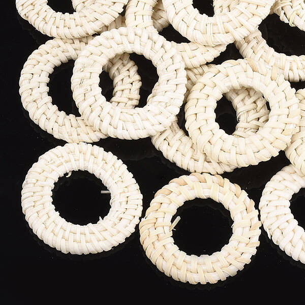 Handmade Reed Cane/Rattan Woven Linking Rings