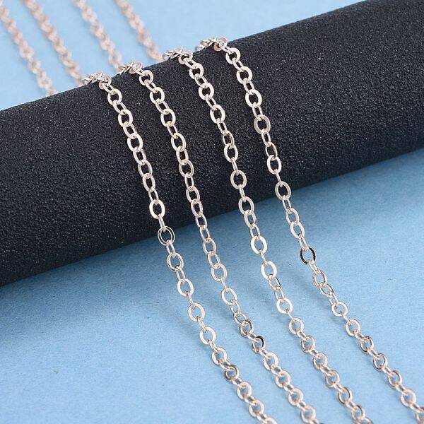 Brass Flat Oval Cable Chains