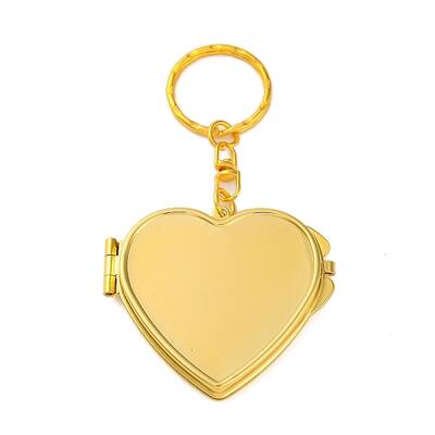 Iron Folding Mirror Keychain