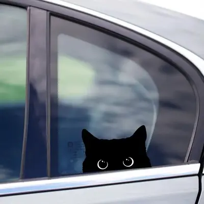 Peeking Cat Car Stickers, Cute Cat Bumper Sticker, Peeking Cat Car Window Decal, Funny Stickers for Laptop, Trucks, Laptop, C...