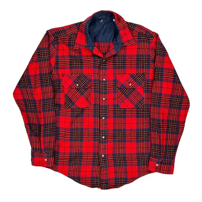 Unbranded Checked Flannel Shirt - Large Red Acrylic