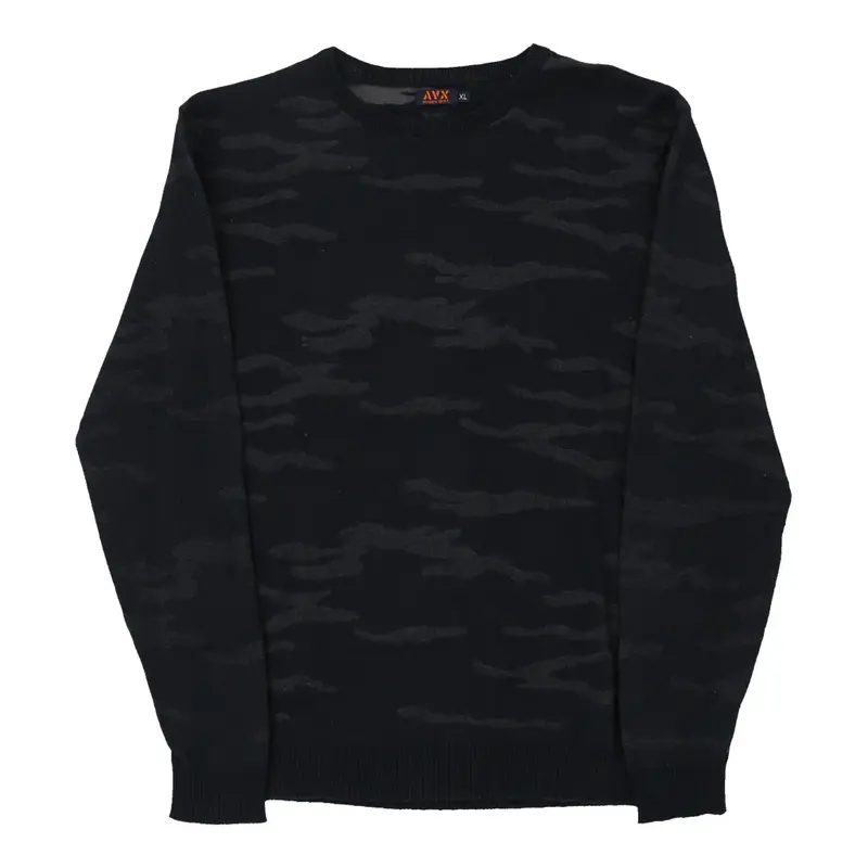 Avirex Camo Jumper - XL Navy Cotton