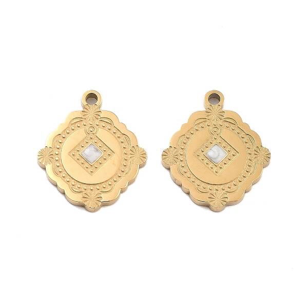 Ion Plating(IP) 304 Stainless Steel Enamel Pendants