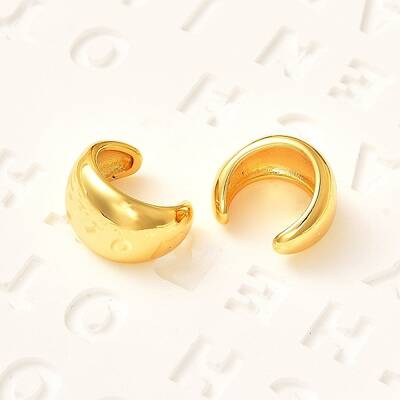 Rack Plating Brass Cuff Earrings for Women