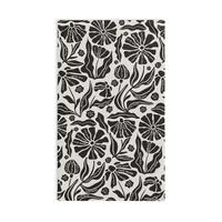 Subtle Modern Flower Hand Towel, Funny Political Home Decor, Floral Kitchen or Bath Towel, Sarcastic Tea Towel, Liberal Gag G...