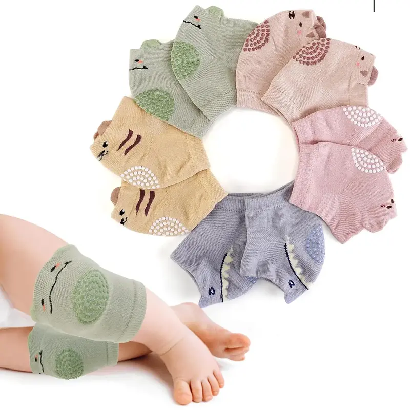 Crawling Knee Pads for Babies (5 Pairs) – Soft & Stretchy Toddler Knee Support for 3-12 Month Old Boys & Girls, Baby Walkin...