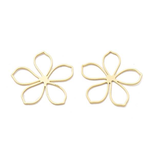 Brass Hollow Flower Pendants