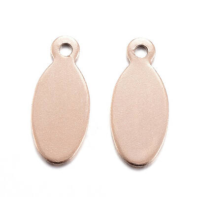 Ion Plating(IP) 304 Stainless Steel Stamping Blank Tag Pendants