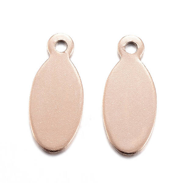 Ion Plating(IP) 304 Stainless Steel Stamping Blank Tag Pendants