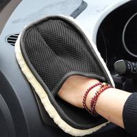 Soft Car Cleaning Glove, 1 Count Home Dusting Gloves, Plush Car Wash Gloves, Car Cleaning Supplies, Car Cleaning Tool