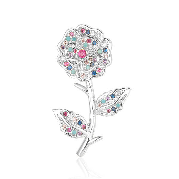 3Pcs Brass Micro Pave Cubic Zirconia Pendants