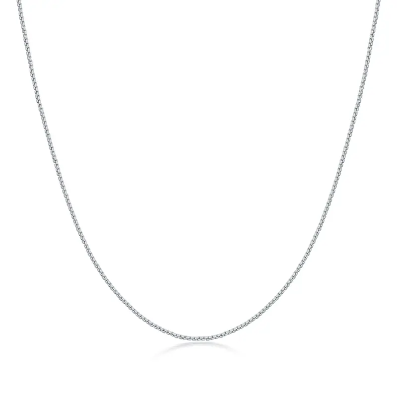 Sterling Silver Box Chain Necklace