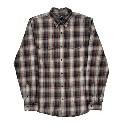 Armani Exchange Slim Fit Shirt - Medium Multicoloured Cotton